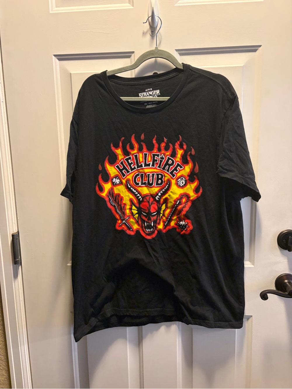 Stranger Things Hellfire Club Black Graphic Tee